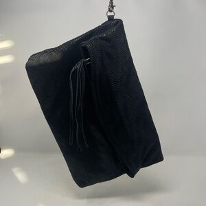 Next Suede Snake Skin Embossed Oversized Envelope Clutch🖤